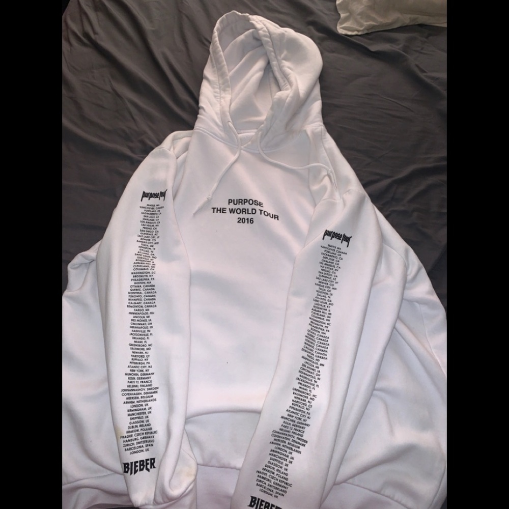 Justin Bieber purpose tour hoodie